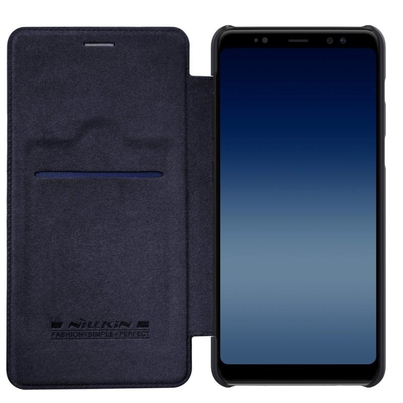 Pokrowiec skrzany Nillkin Qin czarny Samsung Galaxy A8 (2018) A530 / 6