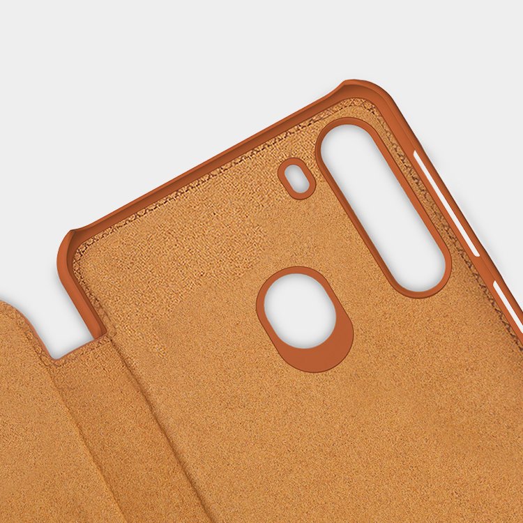 Pokrowiec sk�rzany Nillkin Qin czarny Samsung Galaxy M21 / 10