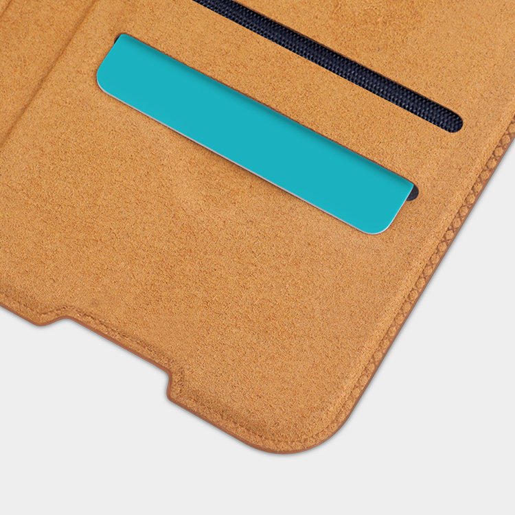 Pokrowiec sk�rzany Nillkin Qin czarny Samsung Galaxy M21 / 9