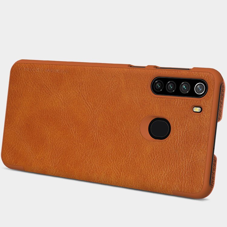 Pokrowiec sk�rzany Nillkin Qin czarny Samsung Galaxy M30s / 11