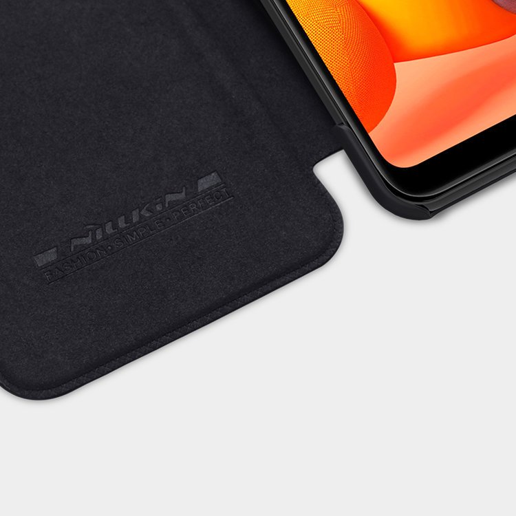 Pokrowiec sk�rzany Nillkin Qin czarny Samsung Galaxy M30s / 8