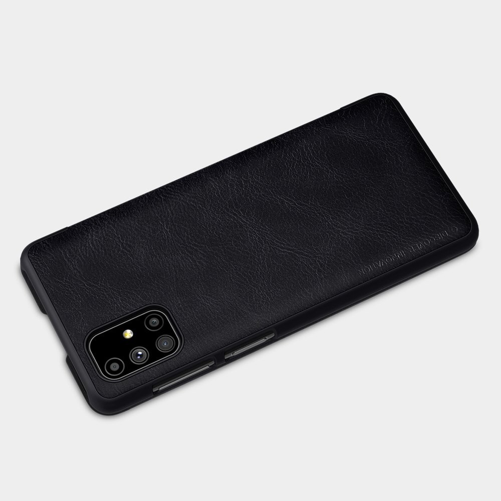 Pokrowiec skórzany Nillkin Qin czarny Samsung Galaxy M51 / 8 Pokrowiec skórzany Nillkin Qin czarny Samsung Galaxy M51 / 8