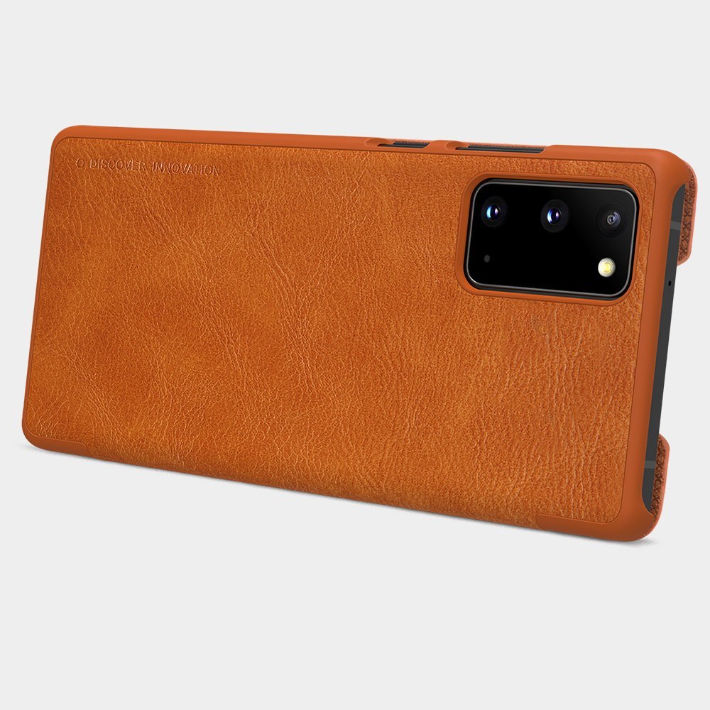 Pokrowiec sk�rzany Nillkin Qin czarny Samsung Galaxy Note 20 / 7