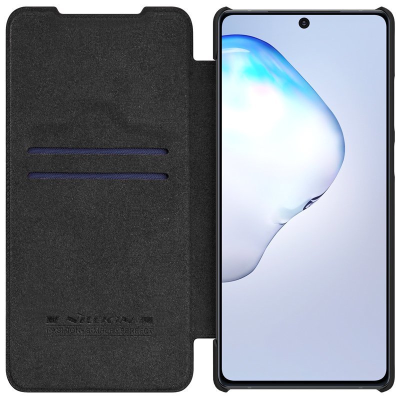 Pokrowiec sk�rzany Nillkin Qin czarny Samsung Galaxy Note 20 / 8