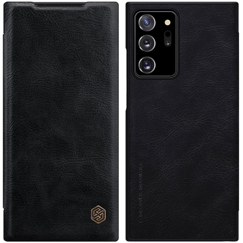 Pokrowiec skrzany Nillkin Qin czarny Samsung Galaxy Note 20 Ultra