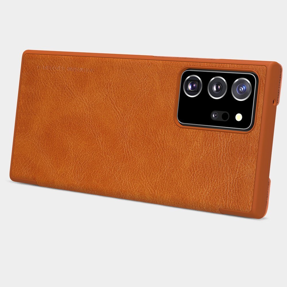 Pokrowiec sk�rzany Nillkin Qin czarny Samsung Galaxy Note 20 Ultra / 10