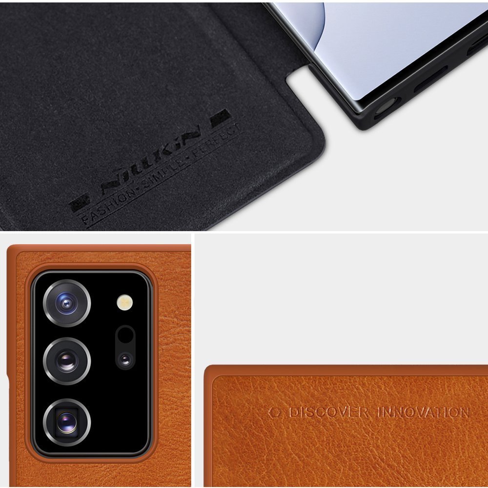 Pokrowiec skrzany Nillkin Qin czarny Samsung Galaxy Note 20 Ultra / 11
