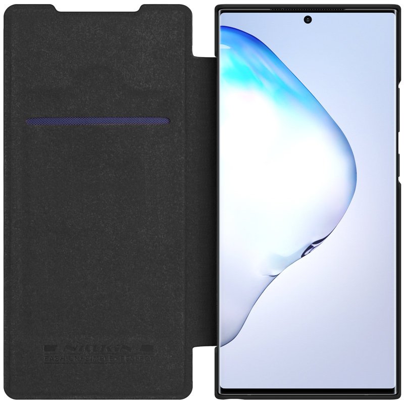 Pokrowiec sk�rzany Nillkin Qin czarny Samsung Galaxy Note 20 Ultra / 3