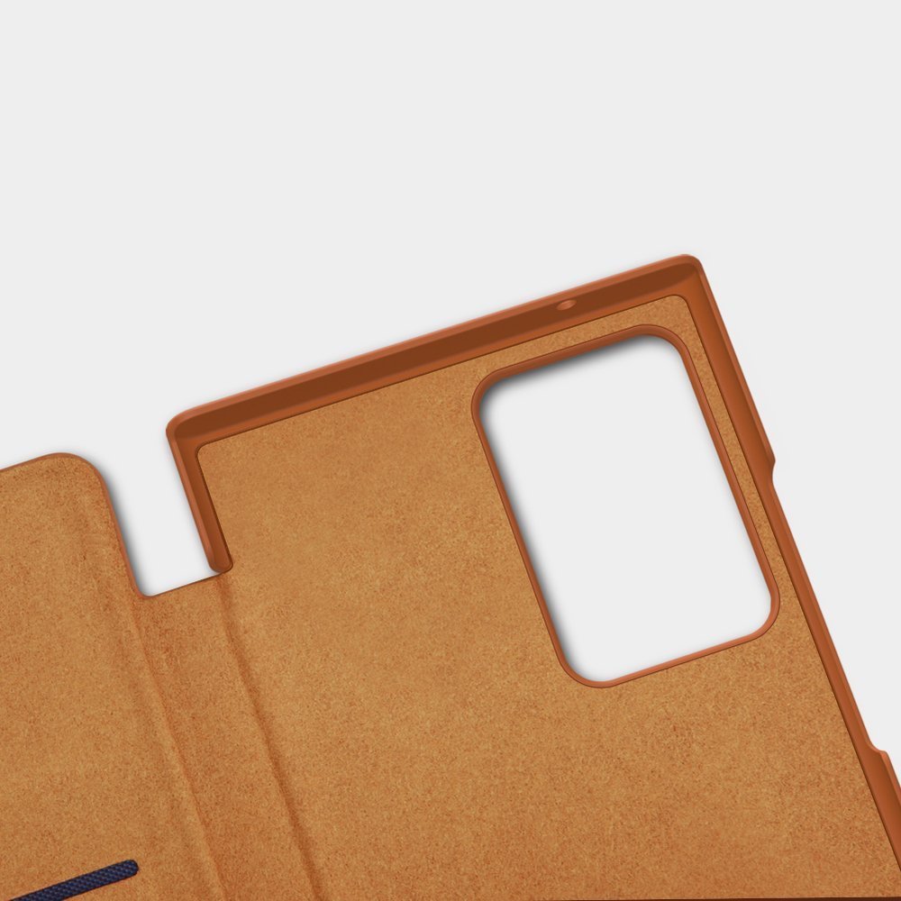 Pokrowiec sk�rzany Nillkin Qin czarny Samsung Galaxy Note 20 Ultra / 9