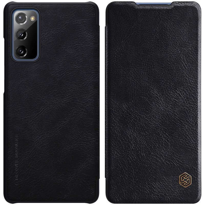 Pokrowiec sk�rzany Nillkin Qin czarny Samsung Galaxy S20 FE 5G