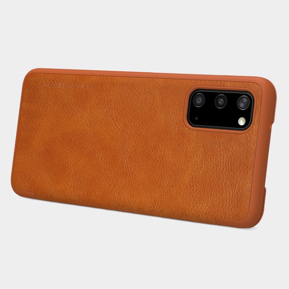 Pokrowiec sk�rzany Nillkin Qin czarny Samsung Galaxy S20 / 10