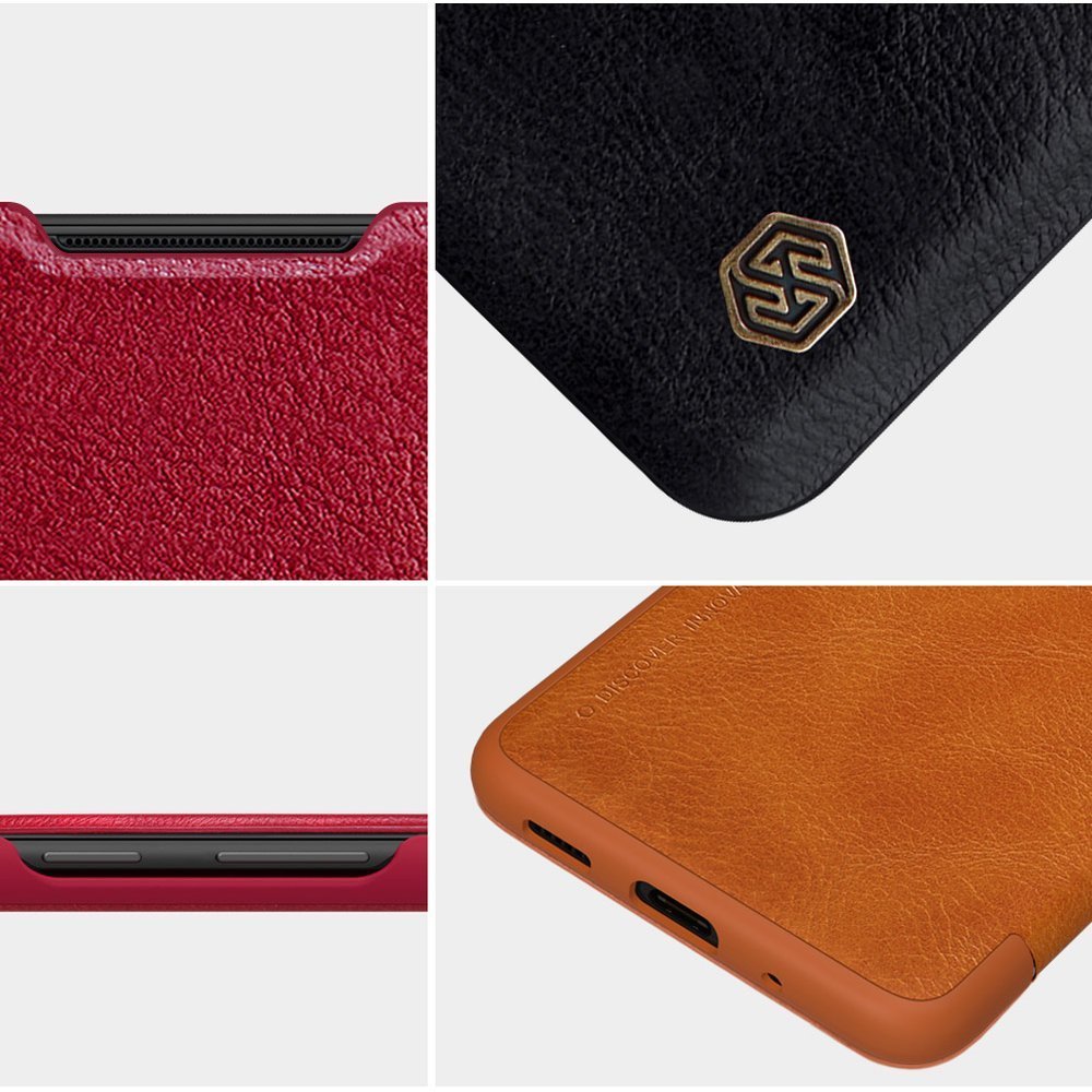 Pokrowiec sk�rzany Nillkin Qin czarny Samsung Galaxy S20 / 12