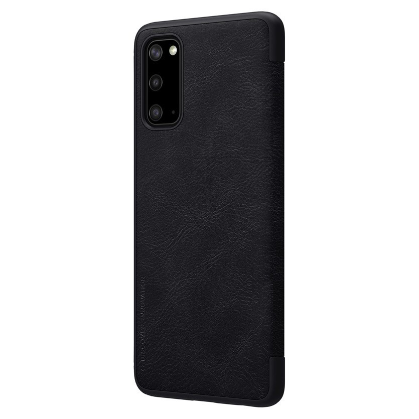 Pokrowiec sk�rzany Nillkin Qin czarny Samsung Galaxy S20 / 3