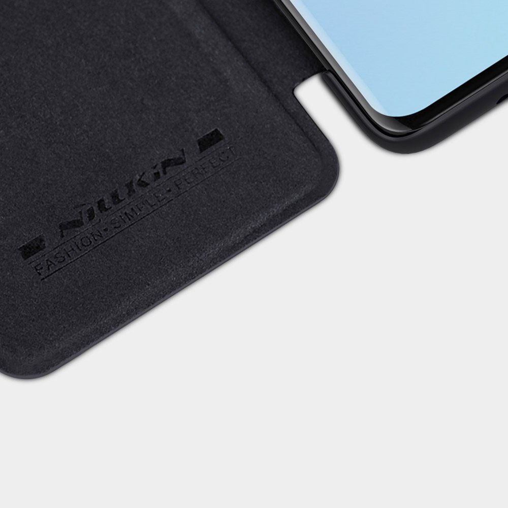 Pokrowiec skórzany Nillkin Qin czarny Samsung Galaxy S20 Plus / 8 Pokrowiec skórzany Nillkin Qin czarny Samsung Galaxy S20 Plus / 8