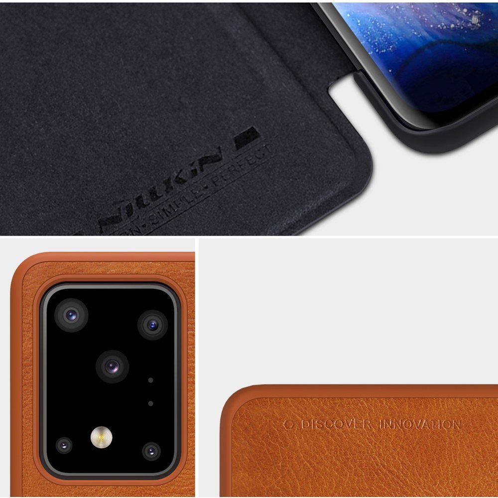 Pokrowiec skórzany Nillkin Qin czarny Samsung galaxy S20 Ultra / 12 Pokrowiec skórzany Nillkin Qin czarny Samsung galaxy S20 Ultra / 12