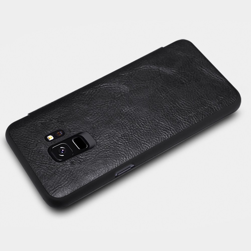 Pokrowiec sk�rzany Nillkin Qin czarny Samsung Galaxy S9 / 2