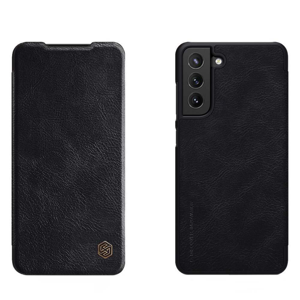 Pokrowiec sk�rzany Nillkin Qin czarny Samsung S21 FE