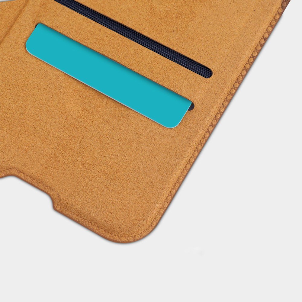 Pokrowiec sk�rzany Nillkin Qin czarny Xiaomi Mi 10 / 12