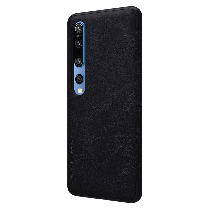 Pokrowiec sk�rzany Nillkin Qin czarny Xiaomi Mi 10 Pro / 3