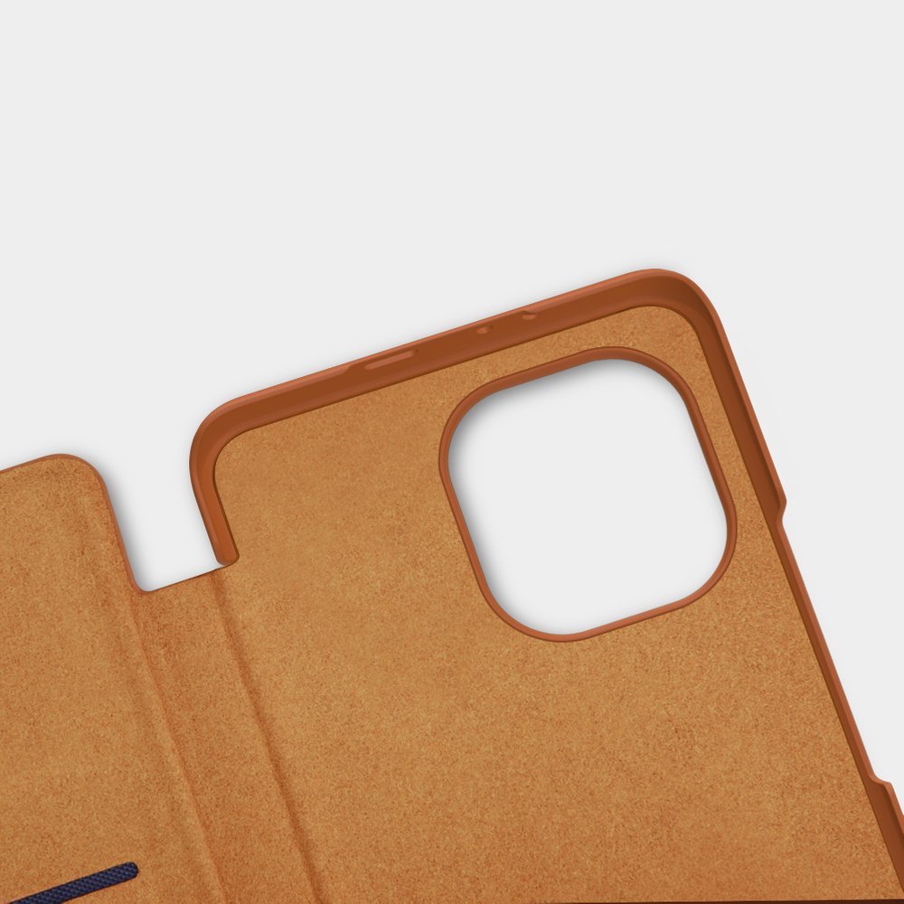 Pokrowiec sk�rzany Nillkin Qin czarny Xiaomi Mi 11 Lite 5G / 12