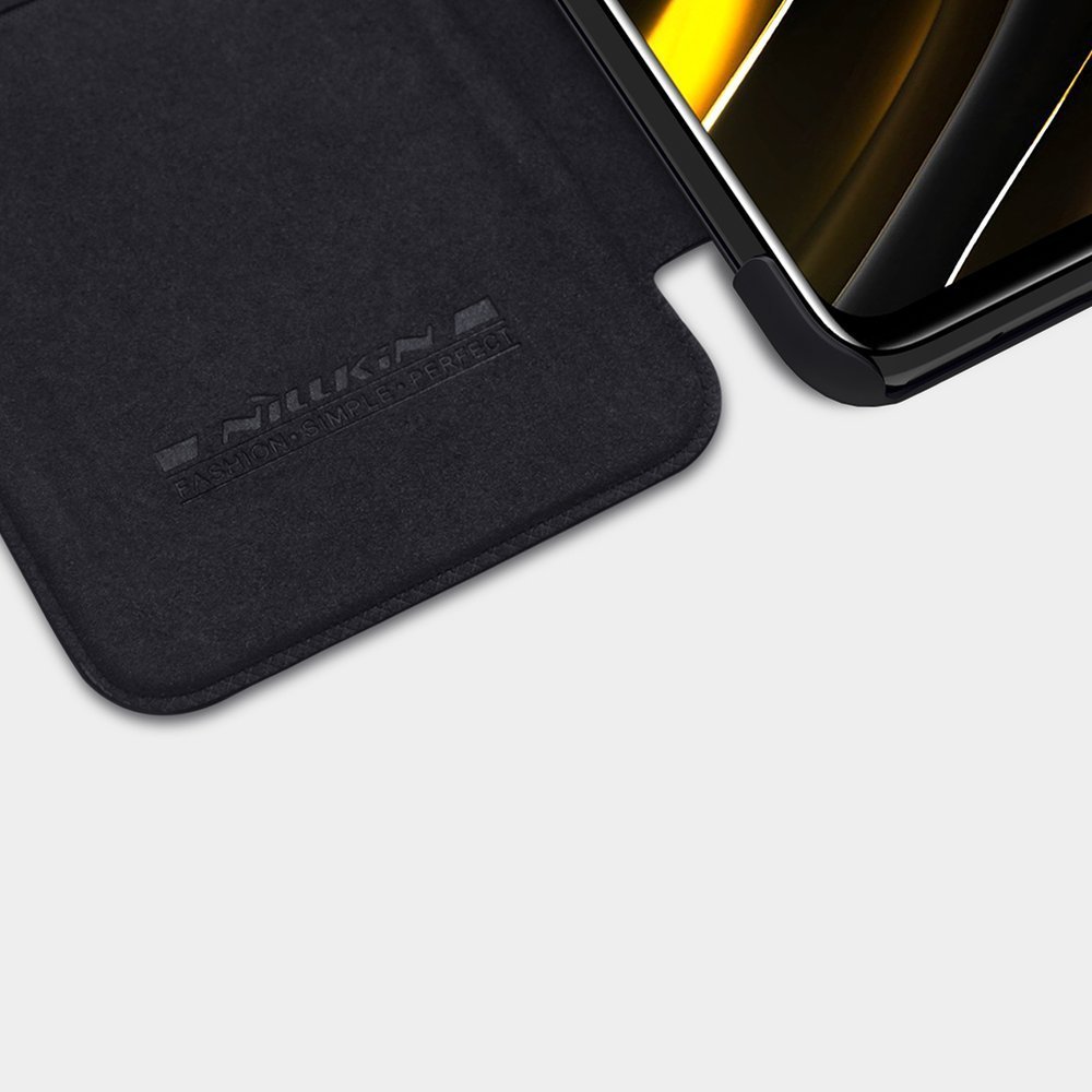 Pokrowiec sk�rzany Nillkin Qin czarny Xiaomi POCO M3 / 8