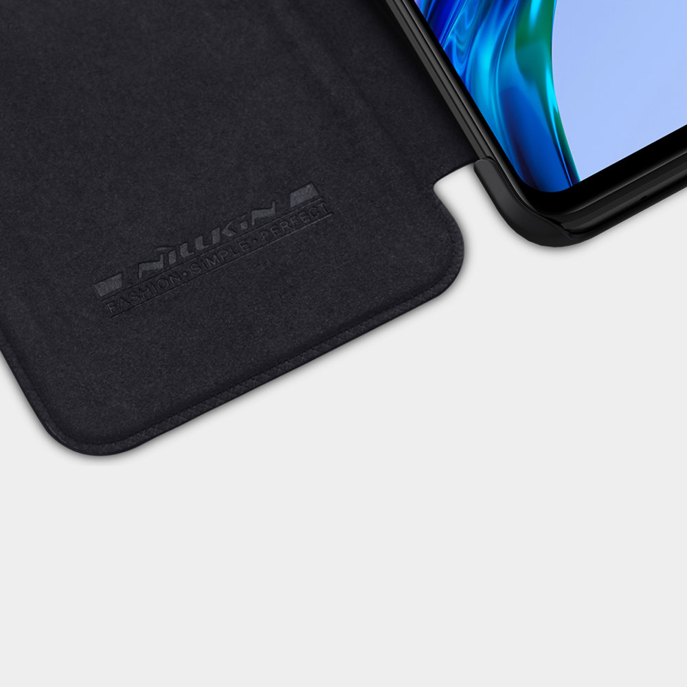 Pokrowiec skórzany Nillkin Qin czarny Xiaomi Redmi 10 / 9 Pokrowiec skórzany Nillkin Qin czarny Xiaomi Redmi 10 / 9
