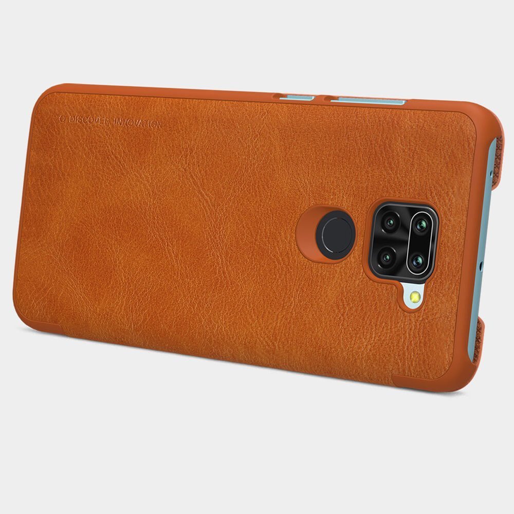 Pokrowiec sk�rzany Nillkin Qin czarny Xiaomi Redmi 10X 4G / 11