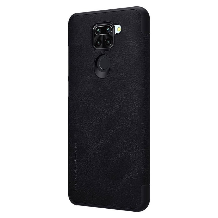 Pokrowiec sk�rzany Nillkin Qin czarny Xiaomi Redmi 10X 4G / 3