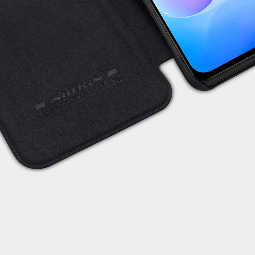 Pokrowiec sk�rzany Nillkin Qin czarny Xiaomi Redmi K40 / 12