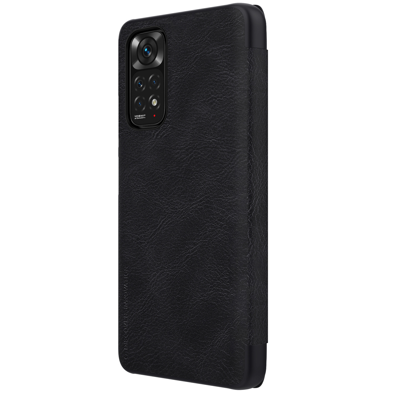 Pokrowiec sk�rzany Nillkin Qin czarny Xiaomi Redmi Note 11 / 3