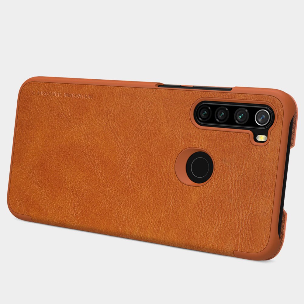 Pokrowiec sk�rzany Nillkin Qin czarny Xiaomi Redmi Note 8 / 12