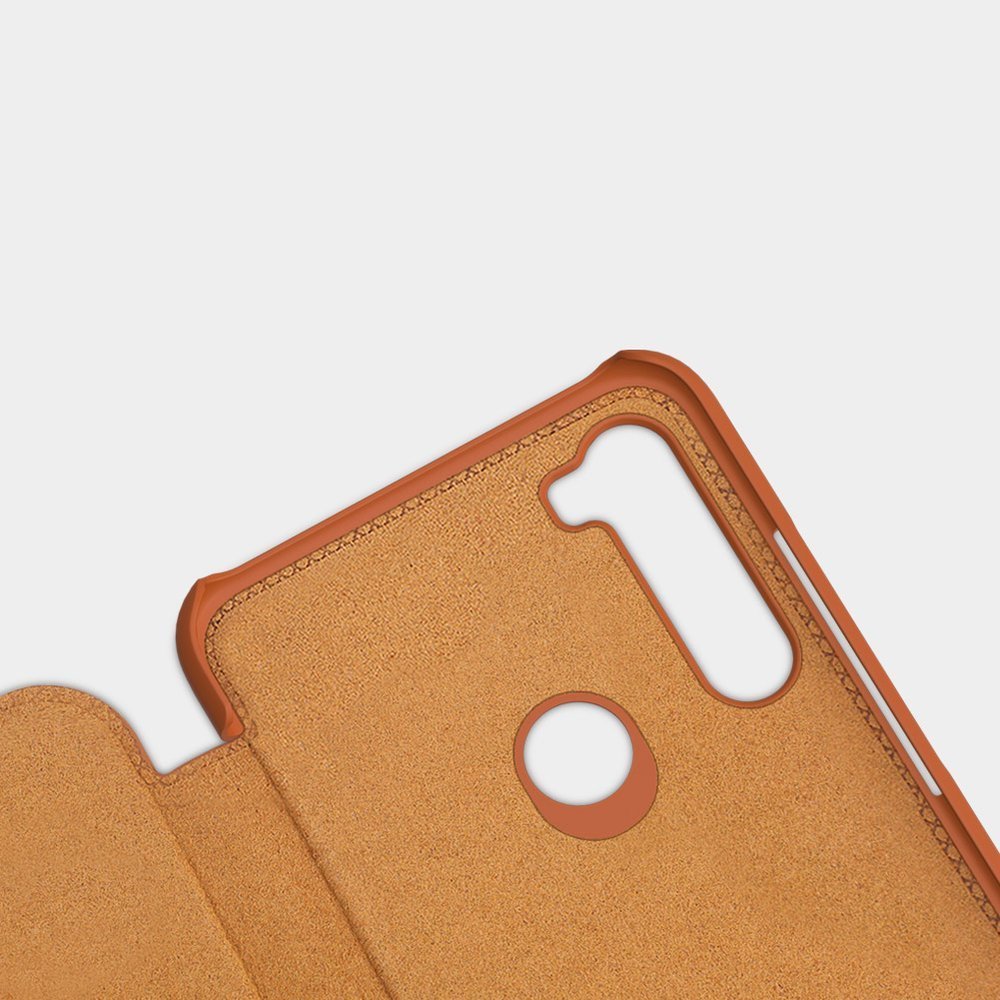 Pokrowiec sk�rzany Nillkin Qin czarny Xiaomi Redmi Note 8T / 10