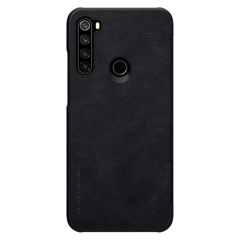 Pokrowiec sk�rzany Nillkin Qin czarny Xiaomi Redmi Note 8T / 2
