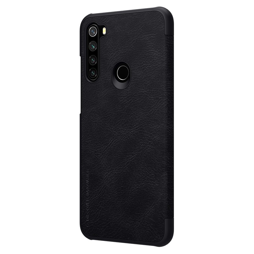 Pokrowiec sk�rzany Nillkin Qin czarny Xiaomi Redmi Note 8T / 3