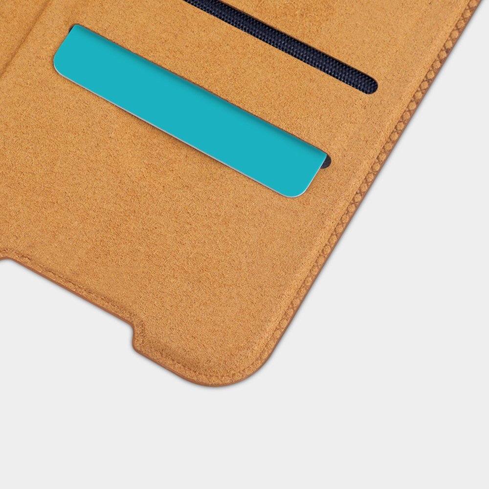 Pokrowiec sk�rzany Nillkin Qin czarny Xiaomi Redmi Note 8T / 9