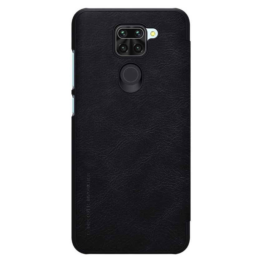 Pokrowiec sk�rzany Nillkin Qin czarny Xiaomi Redmi Note 9 / 2