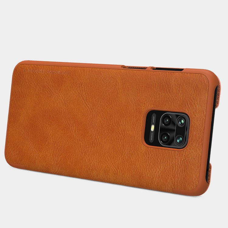 Pokrowiec sk�rzany Nillkin Qin czarny Xiaomi Redmi Note 9 Pro / 11