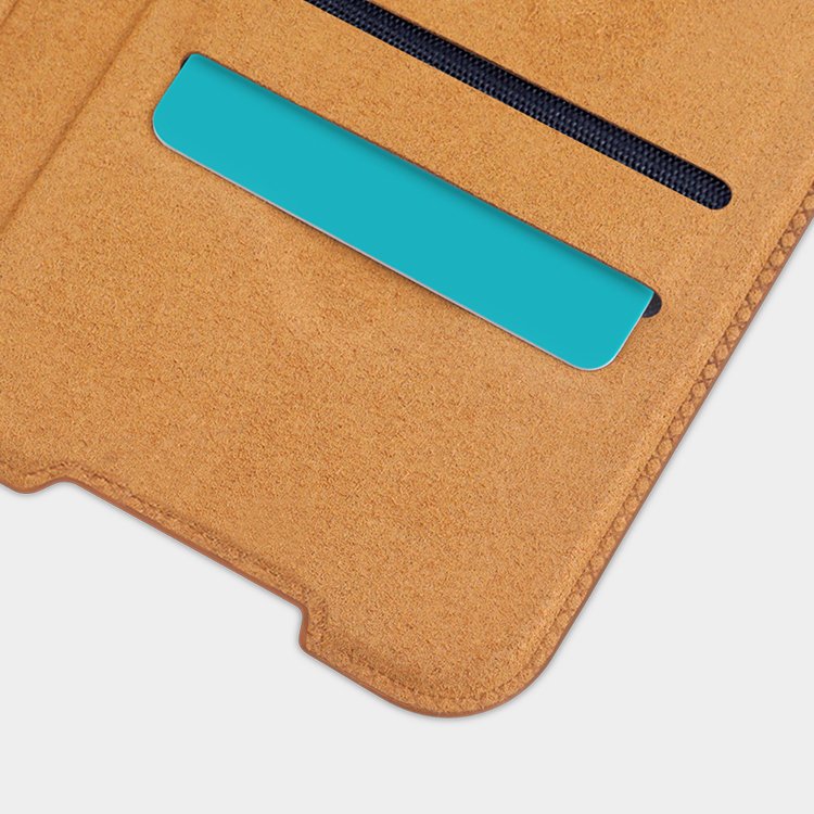 Pokrowiec sk�rzany Nillkin Qin czarny Xiaomi Redmi Note 9 Pro / 9