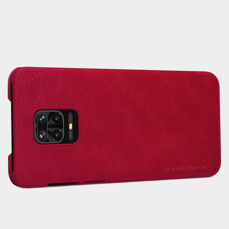 Pokrowiec sk�rzany Nillkin Qin czarny Xiaomi Redmi Note 9S / 6