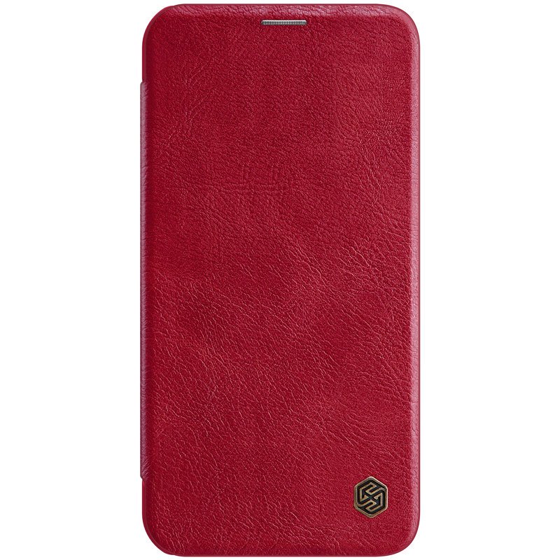Pokrowiec skrzany Nillkin Qin czerwony Apple iPhone 12 Mini / 3
