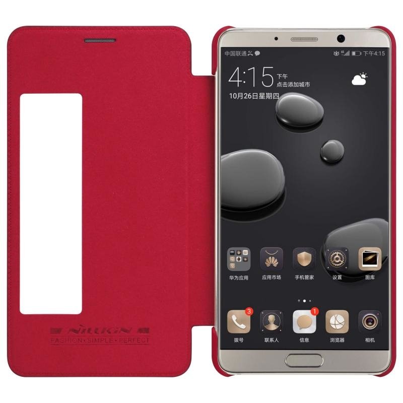 Pokrowiec skórzany Nillkin Qin czerwony Huawei Mate 10 / 6 Pokrowiec skórzany Nillkin Qin czerwony Huawei Mate 10 / 6