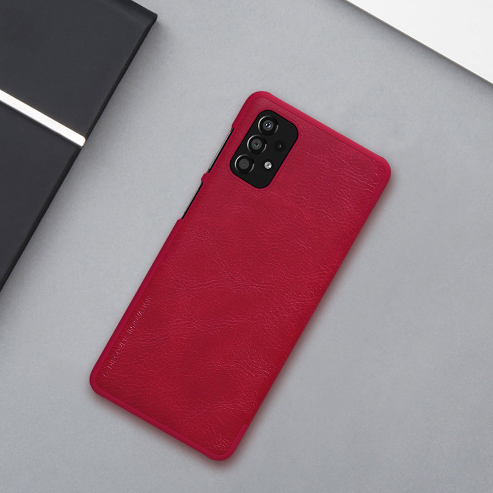 Pokrowiec skórzany Nillkin Qin czerwony Samsung Galaxy A33 5G / 12 Pokrowiec skórzany Nillkin Qin czerwony Samsung Galaxy A33 5G / 12