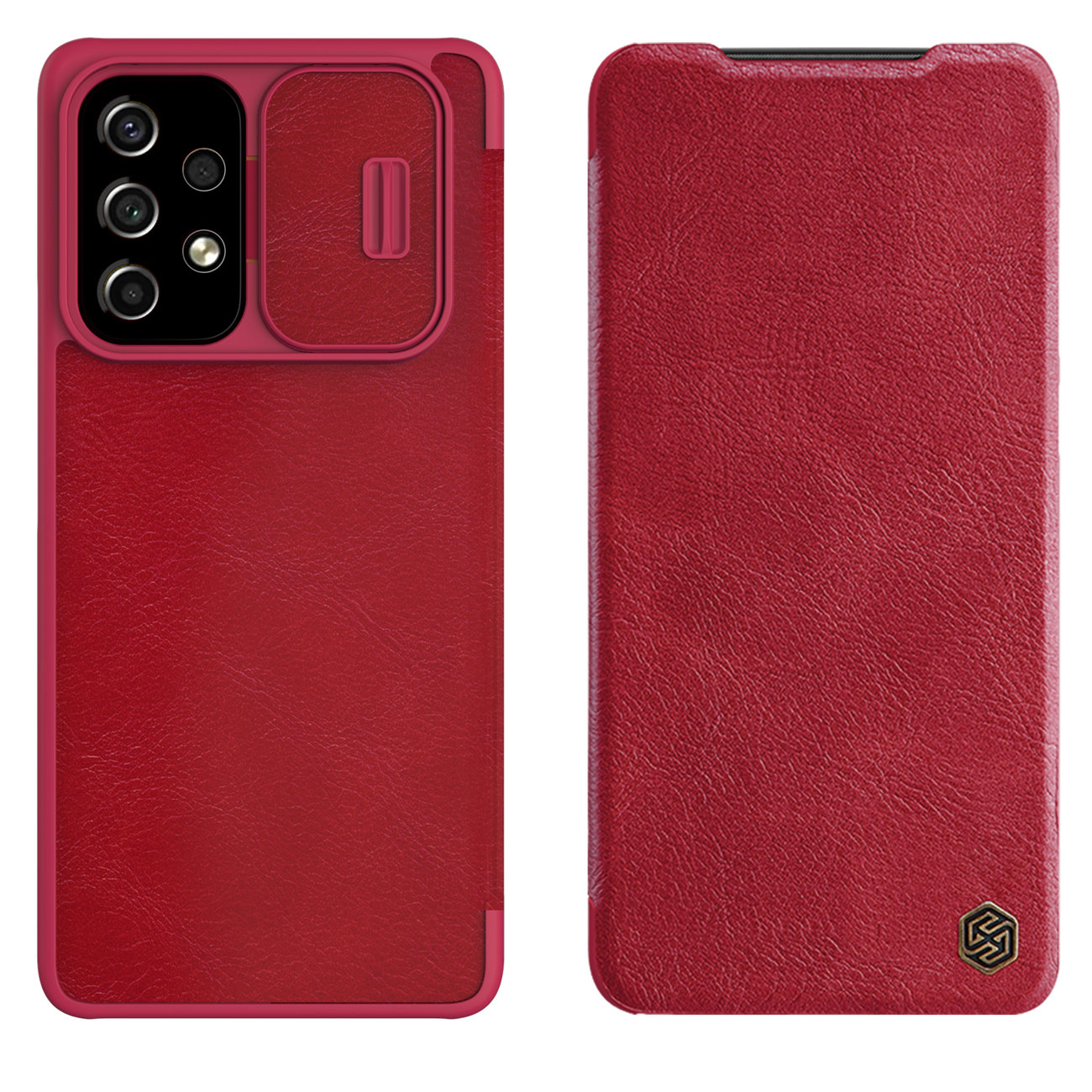 Pokrowiec skrzany Nillkin Qin czerwony Samsung Galaxy A53 5G