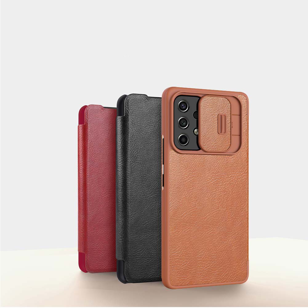 Pokrowiec skórzany Nillkin Qin czerwony Samsung Galaxy A53 5G / 8 Pokrowiec skórzany Nillkin Qin czerwony Samsung Galaxy A53 5G / 8