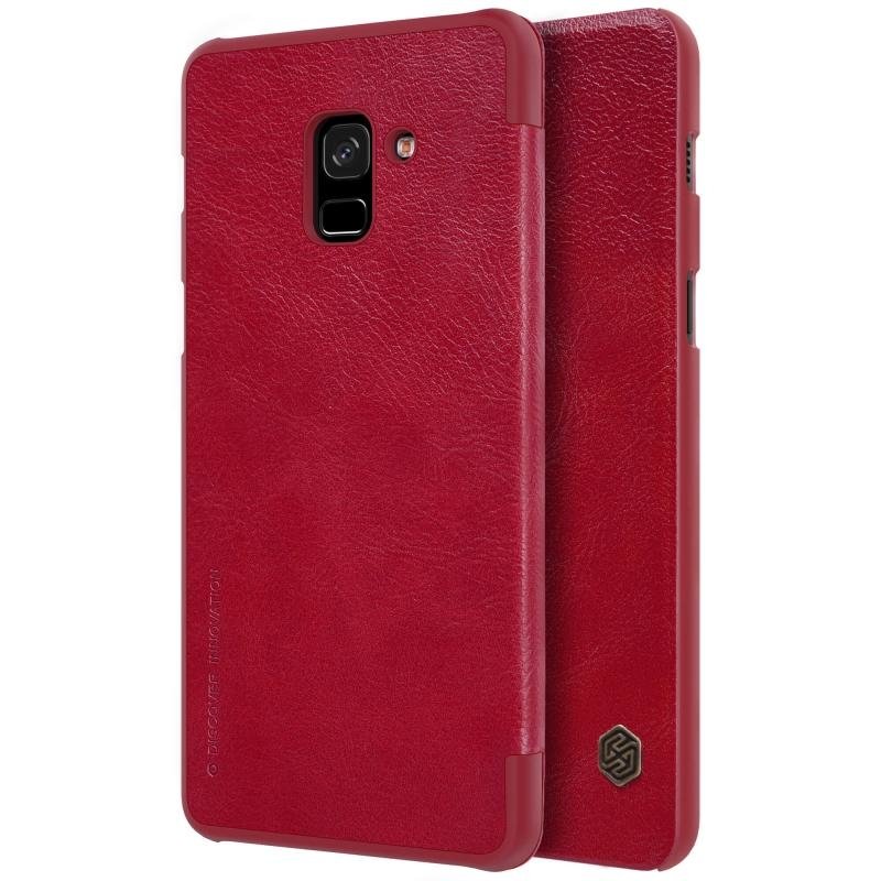 Pokrowiec skrzany Nillkin Qin czerwony Samsung Galaxy A8 (2018) A530