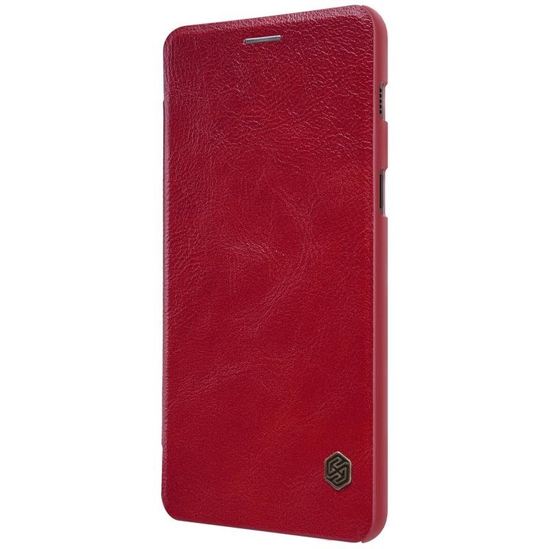 Pokrowiec skrzany Nillkin Qin czerwony Samsung Galaxy A8 (2018) A530 / 2