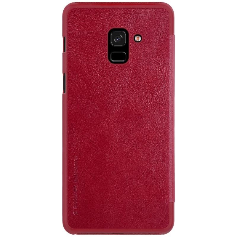 Pokrowiec skrzany Nillkin Qin czerwony Samsung Galaxy A8 (2018) A530 / 5
