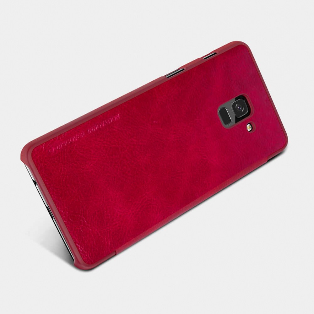 Pokrowiec skrzany Nillkin Qin czerwony Samsung Galaxy A8 (2018) A530 / 7