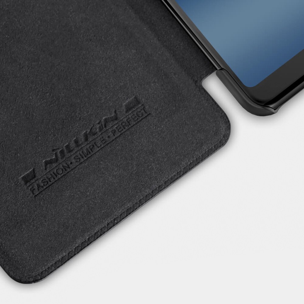 Pokrowiec sk�rzany Nillkin Qin czerwony Samsung Galaxy A8 (2018) A530 / 9