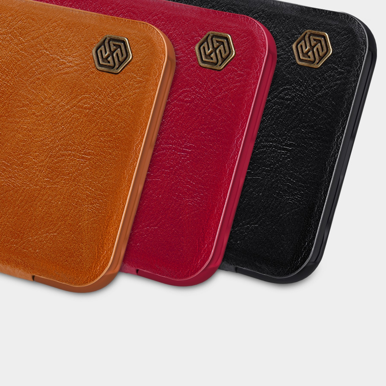 Pokrowiec sk�rzany Nillkin Qin czerwony Xiaomi Redmi Note 11 / 10